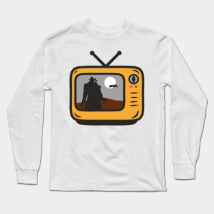 Nosferatu Retro TV Set Long Sleeve T-Shirt